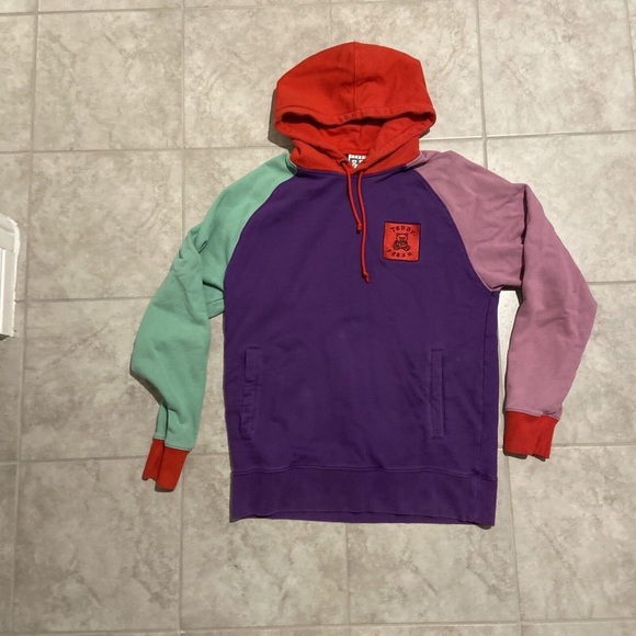 Teddy Fresh Color Block Pastel‎ Hoodie  Mens Size Large - Picture 2 of 12